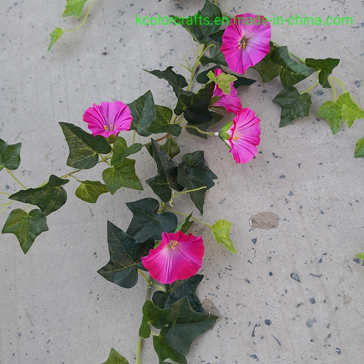 Wall Hanging Artificial Morning Glory Flower Wholesale Artificial Flower Vine