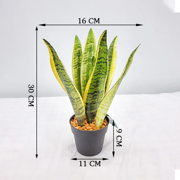 Plastic Artificial Bonsai Snake Plant/Sansevieria/Agave Artificial Ornamental Plant for Indoor Decoration Artificial Plants