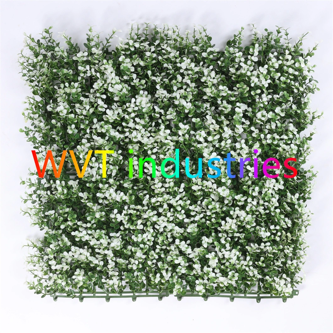 Anti UV Artificial Plastic IVY Foliage Faux Boxwood Vertical Garden Green Plant Wall Vines