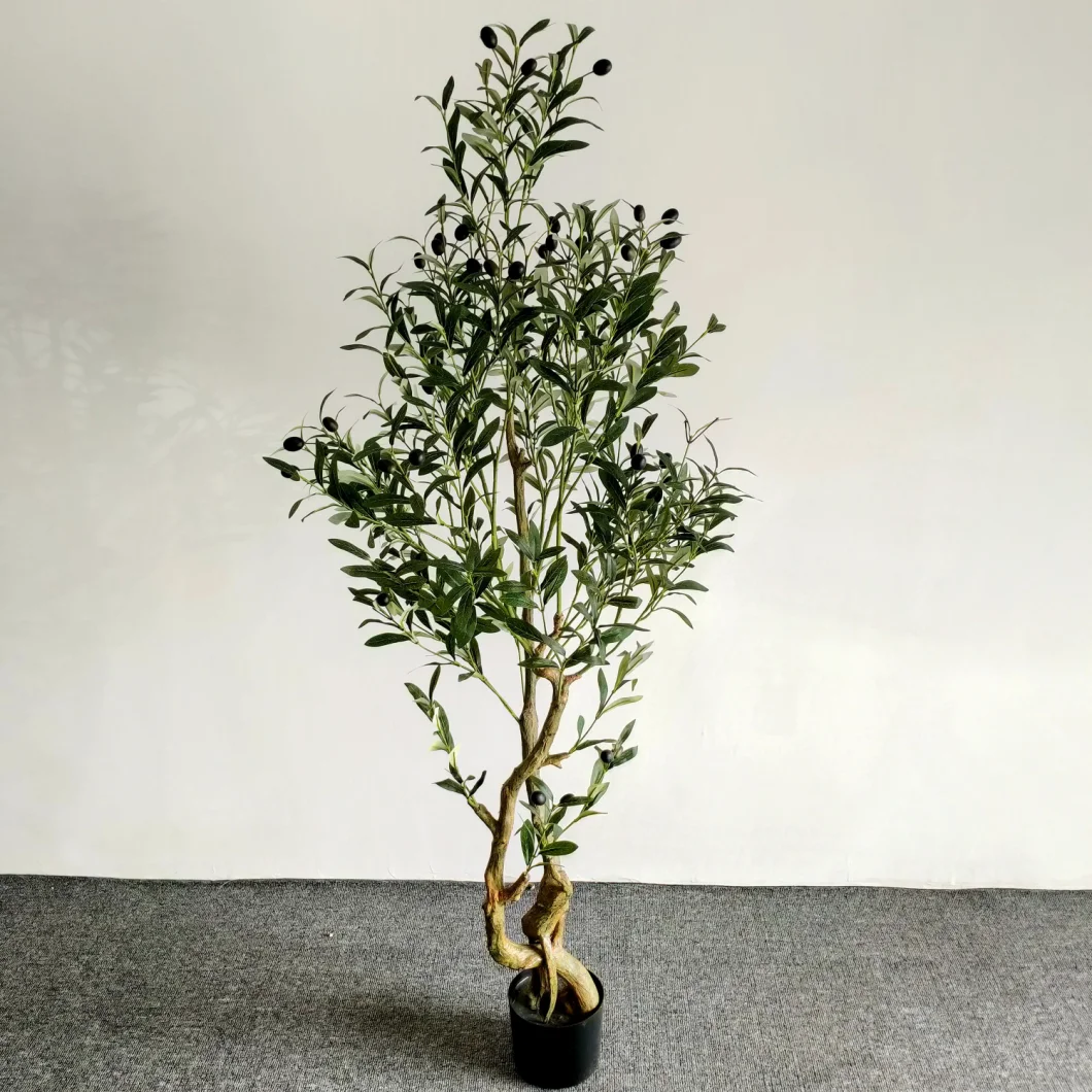 Wholesale New Design Indoor Decor Faux Plant Artificial Olive Tree Bonsai for Home Decorative