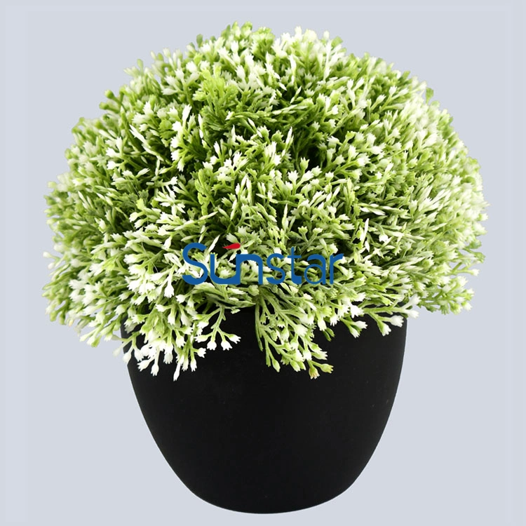 Artificial Grass Bud Potted 16cm Mini Bonsai Plant for Indoor Home Decoration 50149 50146