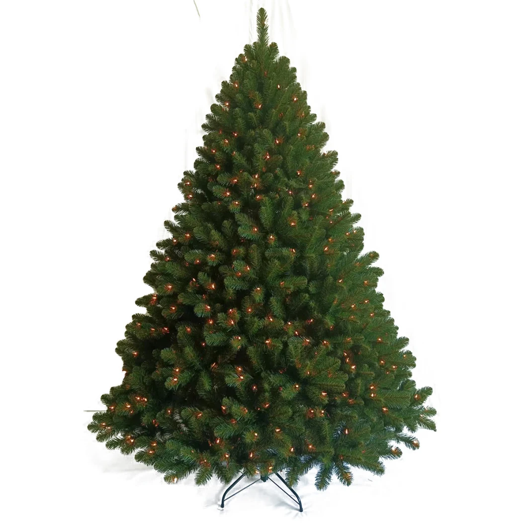 Superior Gaint 6.5FT/7f/7.5 FT Pre-Lit Artificial Automatic Green Rich Christmas Tree with Clear Lights for Outdoor&Home Decoration