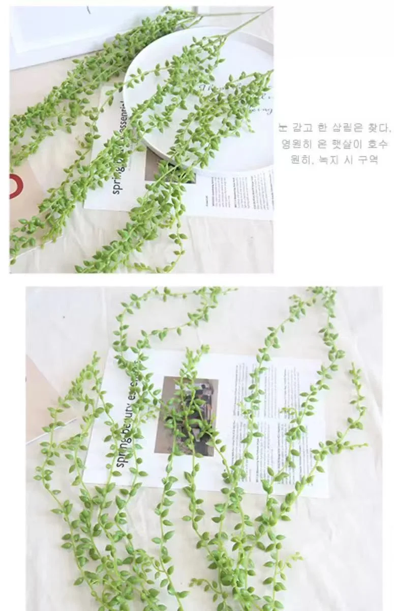 Wholesale Amazon High Simulation Succulent Rattan Lover Tear Wall Hanging Plants Indoor Decorative