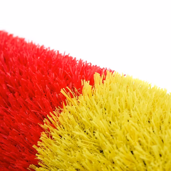 Décoration de paysage de jardin en plastique vert/rouge/jaune/bleu/violet/gris gazon synthétique herbe de couleur artificielle