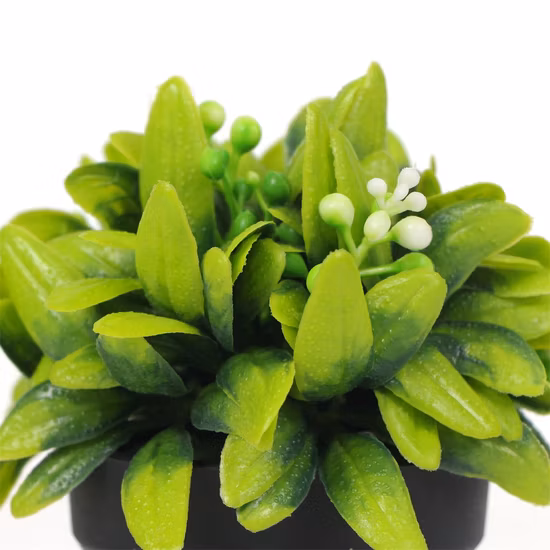 Plantes En Plastique Faux 18 Cm Mini Maison Jardin Faux Décor Plantes Fournitures Artificielles Pot Bonsaï Artificiel