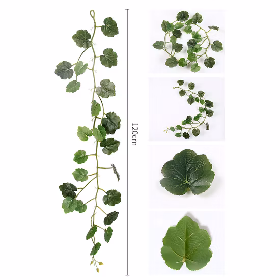 Vignes vertes artificielles Begonia Leaf F Vignes pour la décoration de la maison