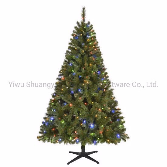 Arbre de Noël artificiel de décoration de cadeau à la maison de 3FT-10FT avec la branche de PVC de PE