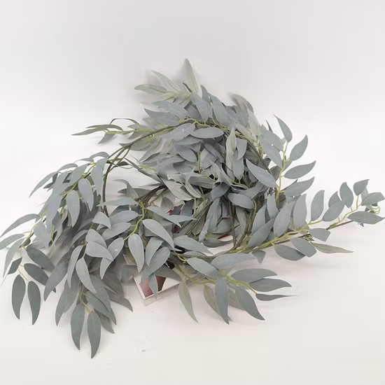 Décoration de mariage à la maison fleurs suspendues rotin artificiel feuille de lierre guirlande vignes à feuilles persistantes 1.8 m