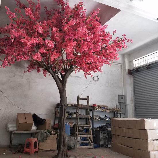 Intérieur extérieur taille personnalisée Sakura Table petit grand arbre de fleurs de cerisier rouge blanc rose artificiel pour décor de mariage