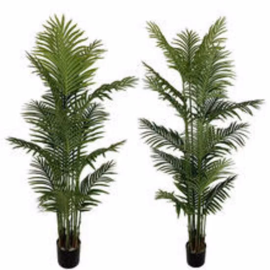 Vente en gros de palmiers en plastique avec arbre artificiel vert en pot