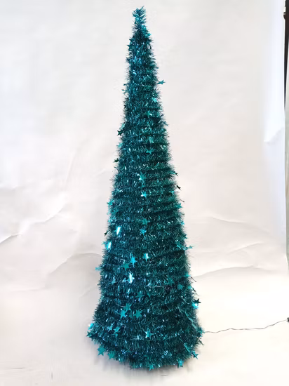 Supérieur Gaint 6.5FT/7f/7.5 FT Arbre de Noël Artificiel Vert Riche Automatique Pré-Illuminé avec Lumières Claires pour la Décoration Extérieure et Maison