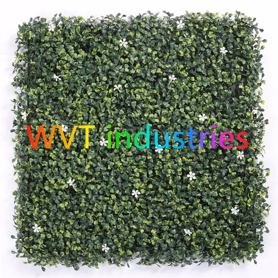 Anti UV Artificielle En Plastique IVY Feuillage Faux Buis Jardin Vertical Plante Verte Mur Vignes